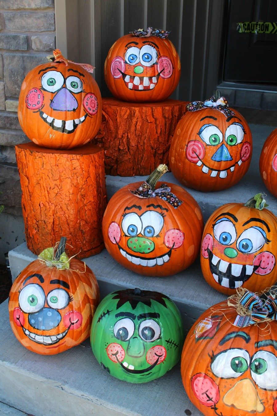 900x1350 Painted Pumpkins Halloween Crap Goofy Face, Face - Painting Pumpkins