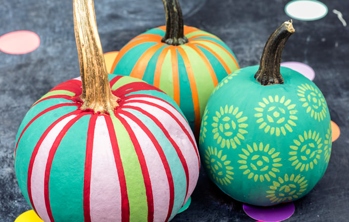 690x439 Skip The Knife, Save A Pumpkin! Handmade Charlotte - Painting Pumpkins