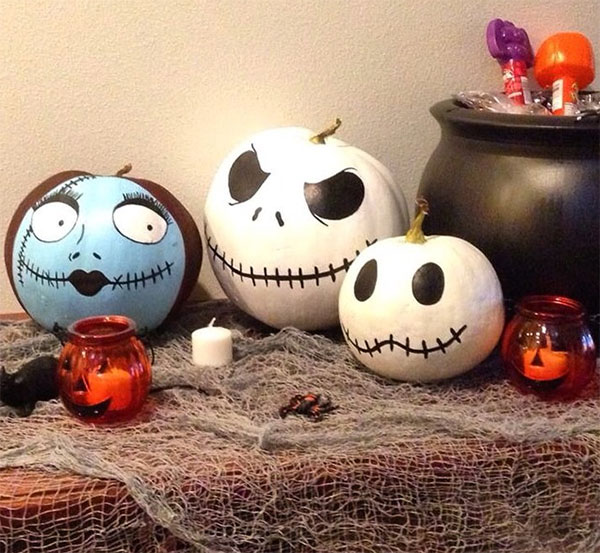 600x553 76 Perfectly Painted Pumpkins, No Carve, For Halloween! - Painting Pumpkins