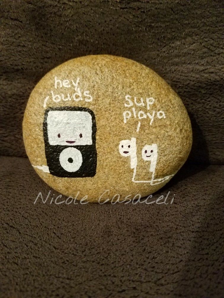756x1008 Funny, Pun Painted Rock My Art And Rocks Rock - Painting Puns