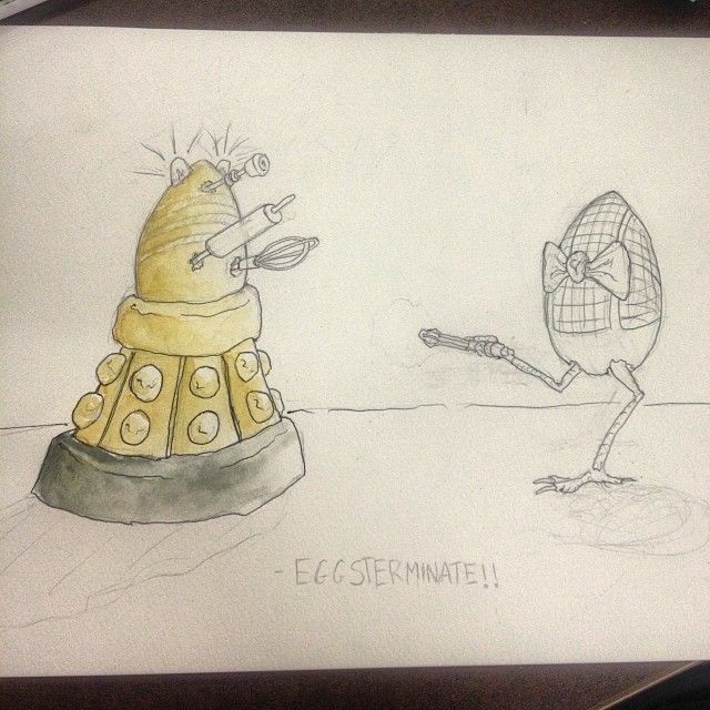 640x640 Pen Done An Colours Started On Dalegg And The Doctor. - Painting Puns