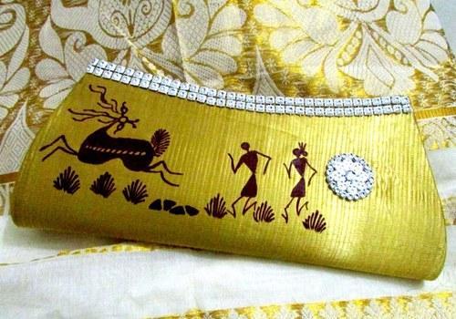 500x350 Hand Painted Purses And Clutch - Painting Purses