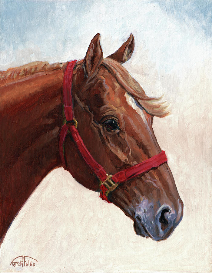 700x900 Quarter Horse Painting By Randy Follis - Painting Quarter Horse
