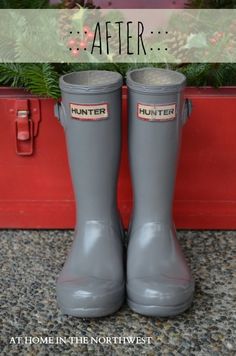 236x356 Spray Painted Rain Boots Home And Diy Spray - Painting Rain Boots