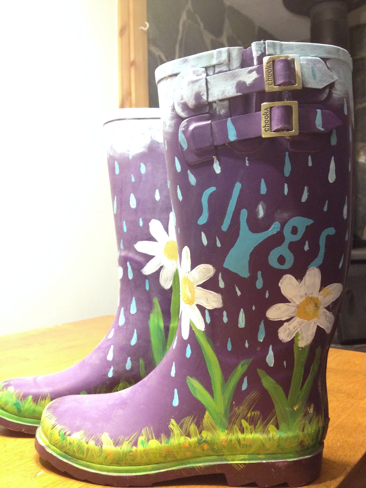 1200x1600 Withtherain Diy Jazz Up Your Rain Boots With A Custom Paint Job!! - Painting Rain Boots