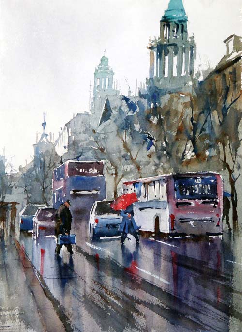 500x685 How To Paint A Rainy Day - Painting Rainy Day