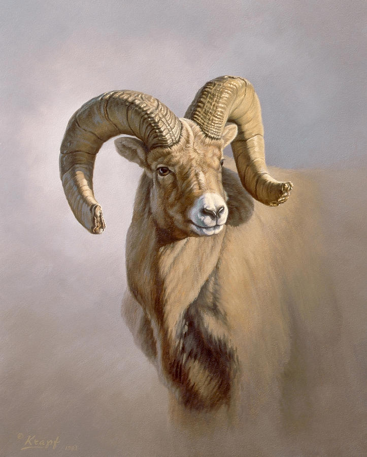 723x900 Ram Portrait Painting By Paul Krapf - Painting Ram