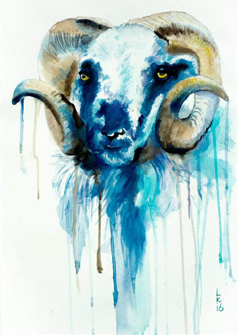 770x1084 Saatchi Art Ram Painting By Lyubov Kuptsova - Painting Ram