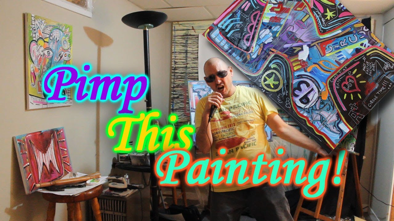 1280x720 Pimp This Painting! Recycling Old Artwork By Raeart - Painting Recycling
