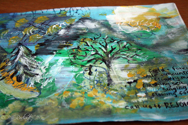 650x433 Recycled Magazine Painting One Radiant Home - Painting Recycling