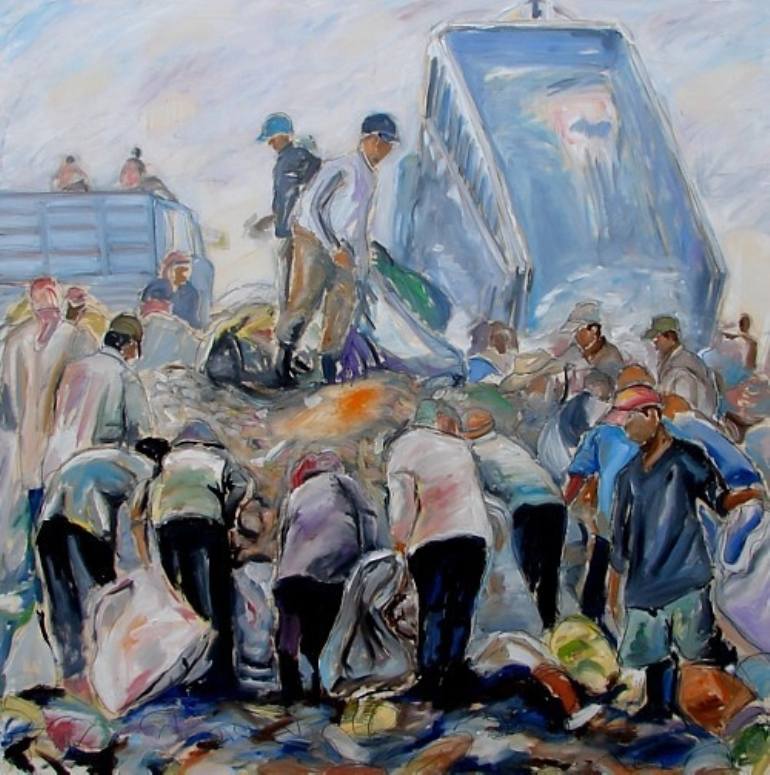 770x775 Saatchi Art Rubbish Dump Recycling Painting By Caoimhghin O - Painting Recycling