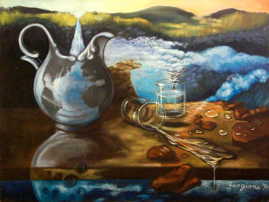 900x676 Water Recycling Painting By Tom Forgione - Painting Recycling