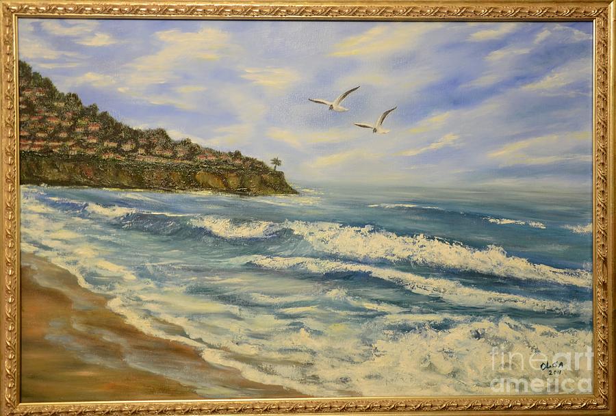 900x608 Redondo Beach Painting By Olha Makhota - Painting Redondo Beach