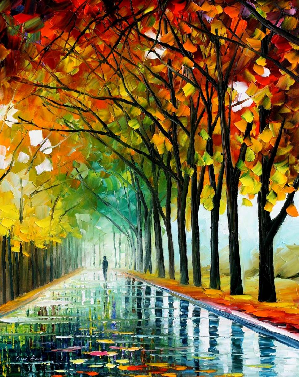 965x1215 Reflections Of The Morning Palette Knife Oil Painting On Canvas - Painting Reflections