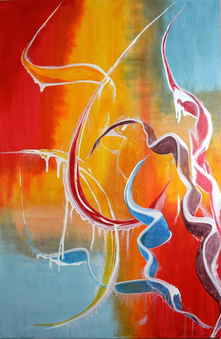 770x1180 Saatchi Art Ribbon Candy Painting By Adrianna Tarsha - Painting Ribbon