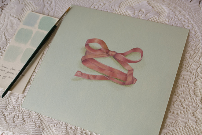 661x441 Wip Pink Ribbon - Painting Ribbon