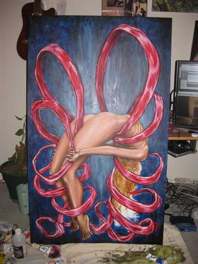 400x533 Ribbon Painting Andrew Long - Painting Ribbon