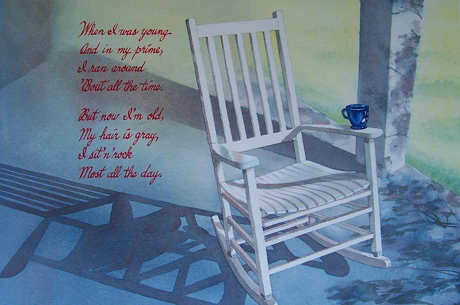 900x598 Rocking Chair Painting By Tina Farney - Painting Rocking Chair
