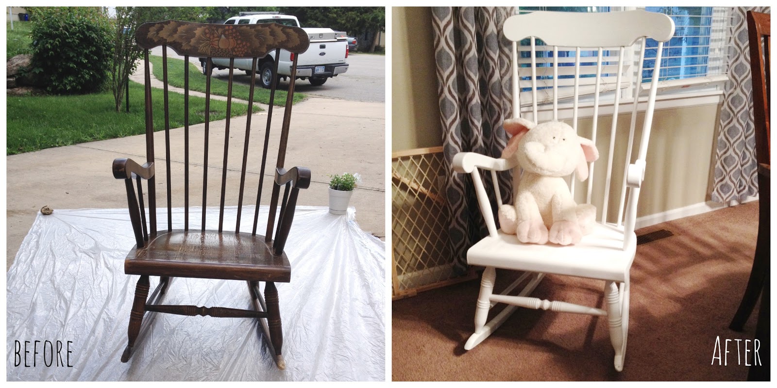 1600x800 Diy Spray Painting A Rocking Chair - Painting Rocking Chair