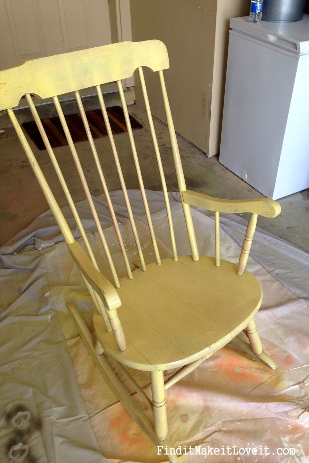 1200x1800 Spray Painted Rocking Chair Find Make Love Paint Seal Lazy Boy - Painting Rocking Chair