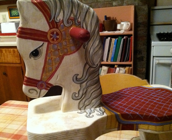 600x490 Painting A Rocking Horse - Painting Rocking Horse