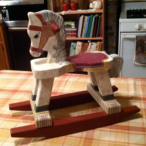 600x603 Painting A Rocking Rainy Days Amp Sun Days - Painting Rocking Horse