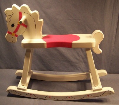 404x358 Floating Shoe Rack Diy, How To Paint A Wooden Rocking Horse, How - Painting Rocking Horse