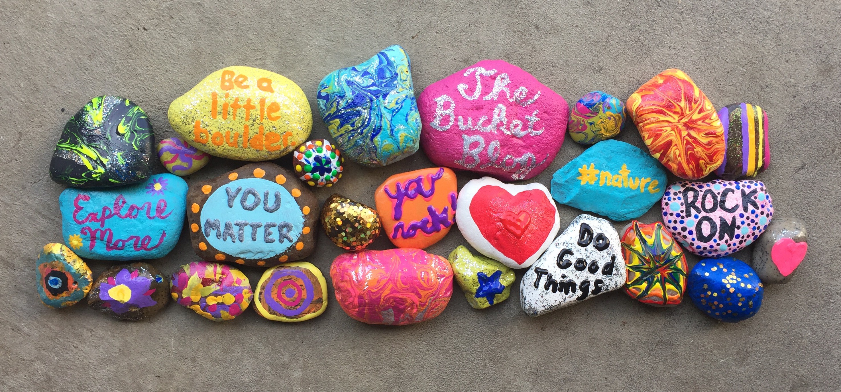 Paint things. Painted Rocks. Rock Painting.