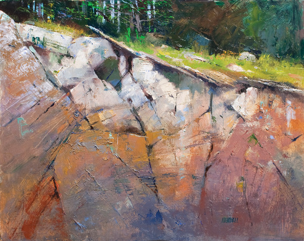 600x476 Painting Rocks In Oil By Albert Handell - Painting Rocks On Canvas