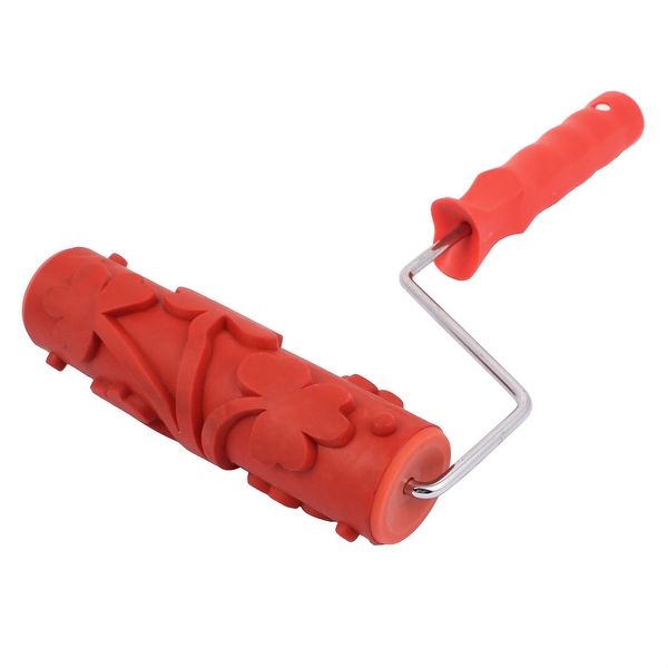 600x600 Shop Ceiling Wall Flower Pattern Painting Roller Brush Tool 133t - Painting Roller