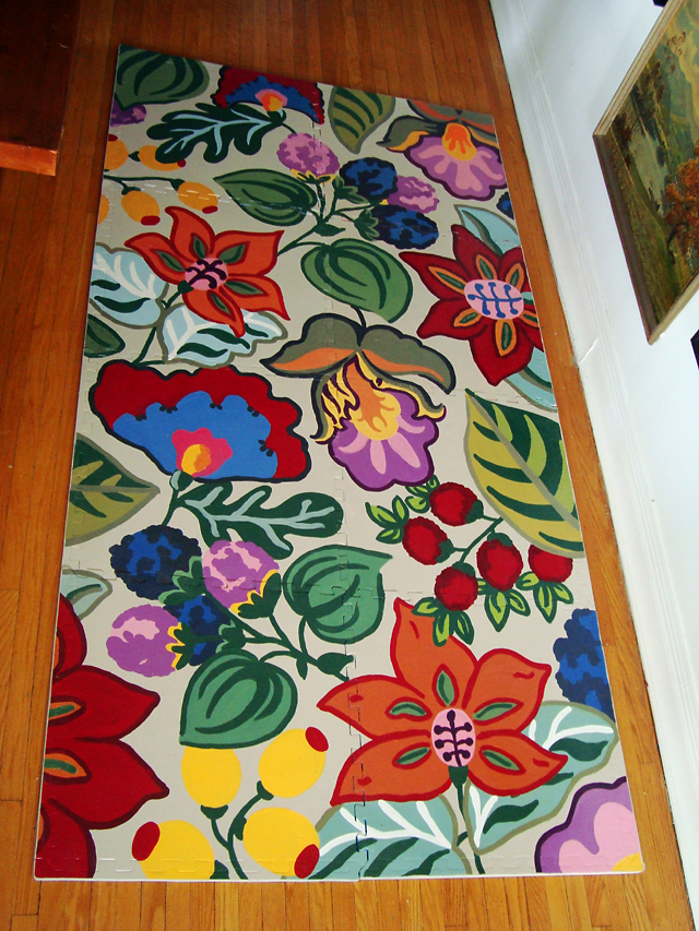640x853 Painted Rug - Painting Rug