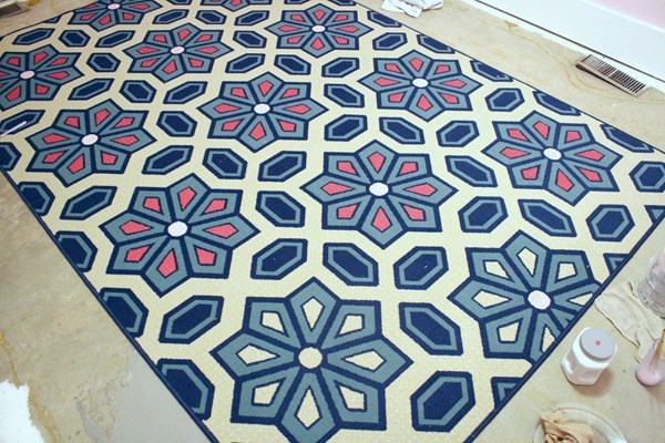 600x400 Remodelaholic Painting A Rug - Painting Rug