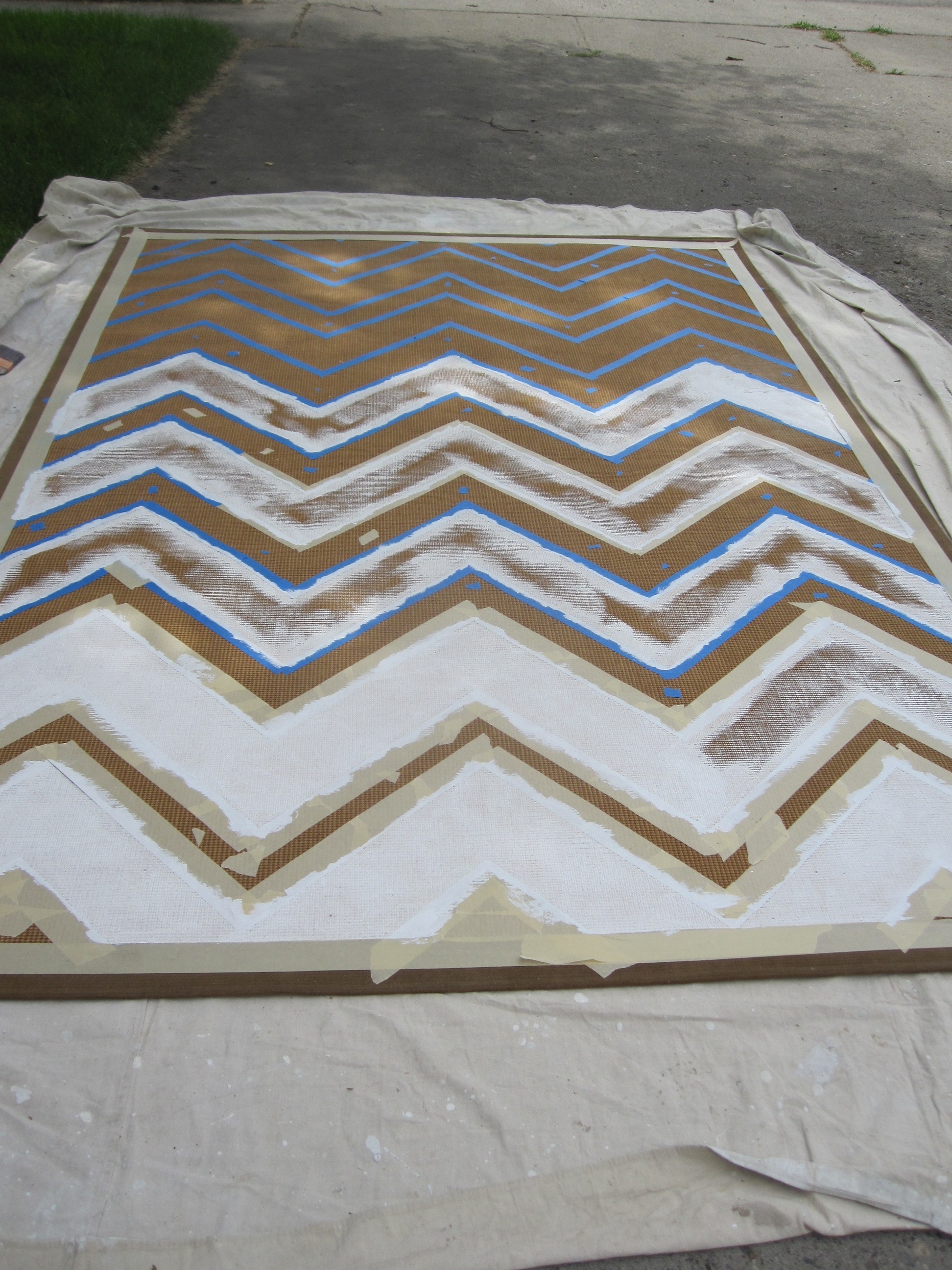 1944x2592 Weekend Painting Chevron Rug - Painting Rug