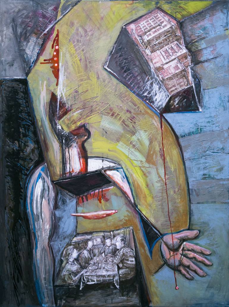 770x1035 Saatchi Art Kite Runner 13 Painting By Cristian Marin - Painting Runner