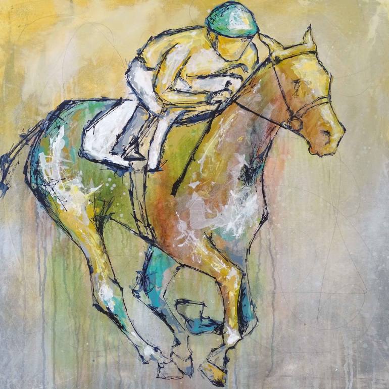 770x770 Saatchi Art Stretch Runner Painting By Elizabeth Wiley - Painting Runner