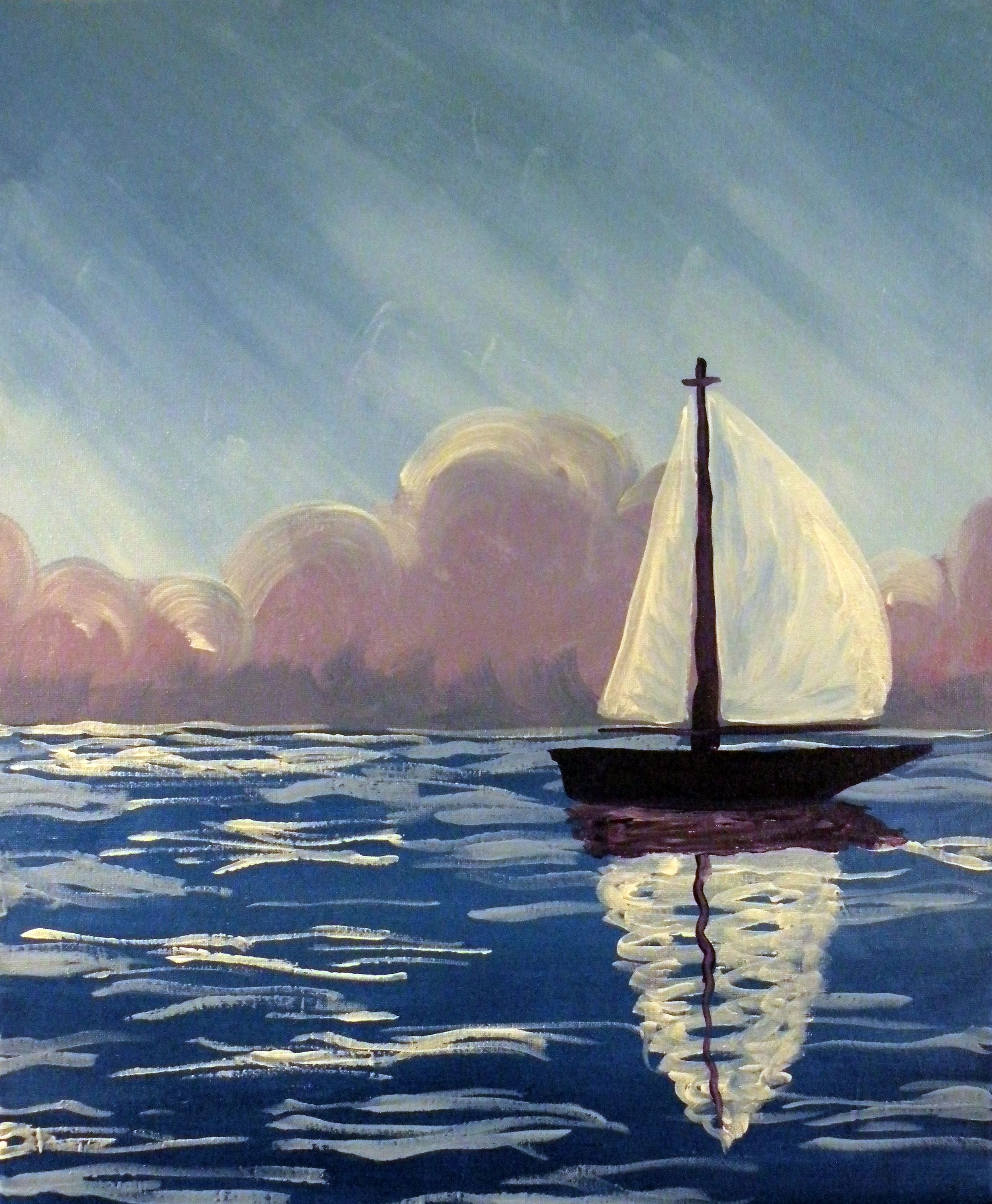 lv sailboat painting