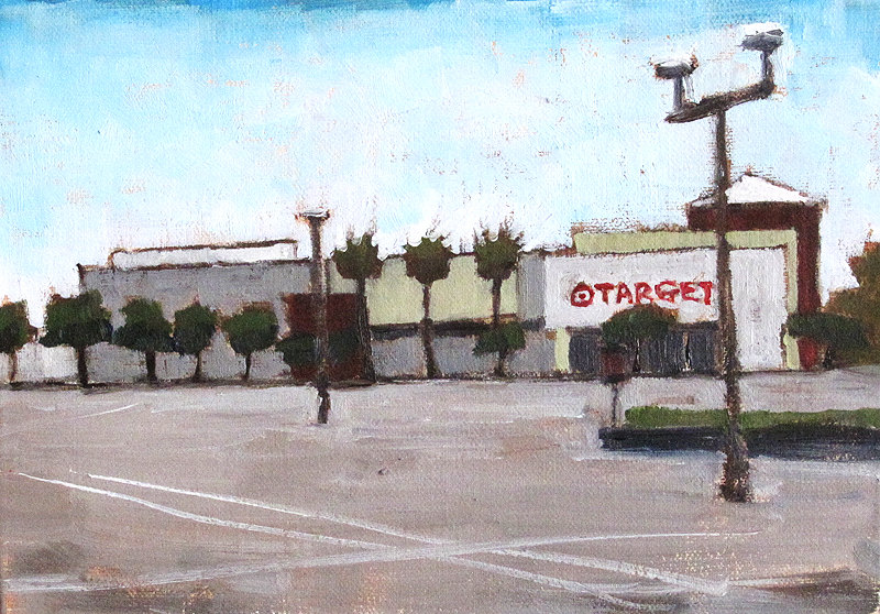 800x558 Mission Valley Target Store San Diego Oil Painting - Painting San Diego