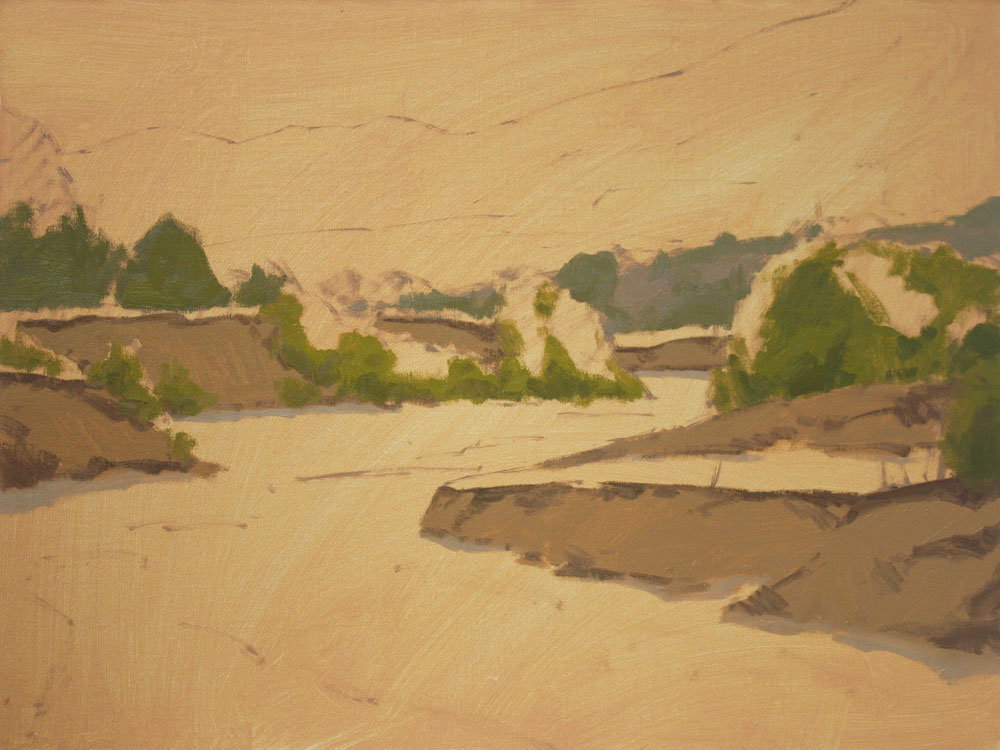 1000x750 Step By Step Oil Painting Demonstration Of Sand Creek - Painting Sand