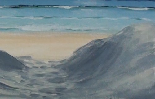 500x321 How To Paint The Sea In Acrylic Online Art Lessons - Painting Sand