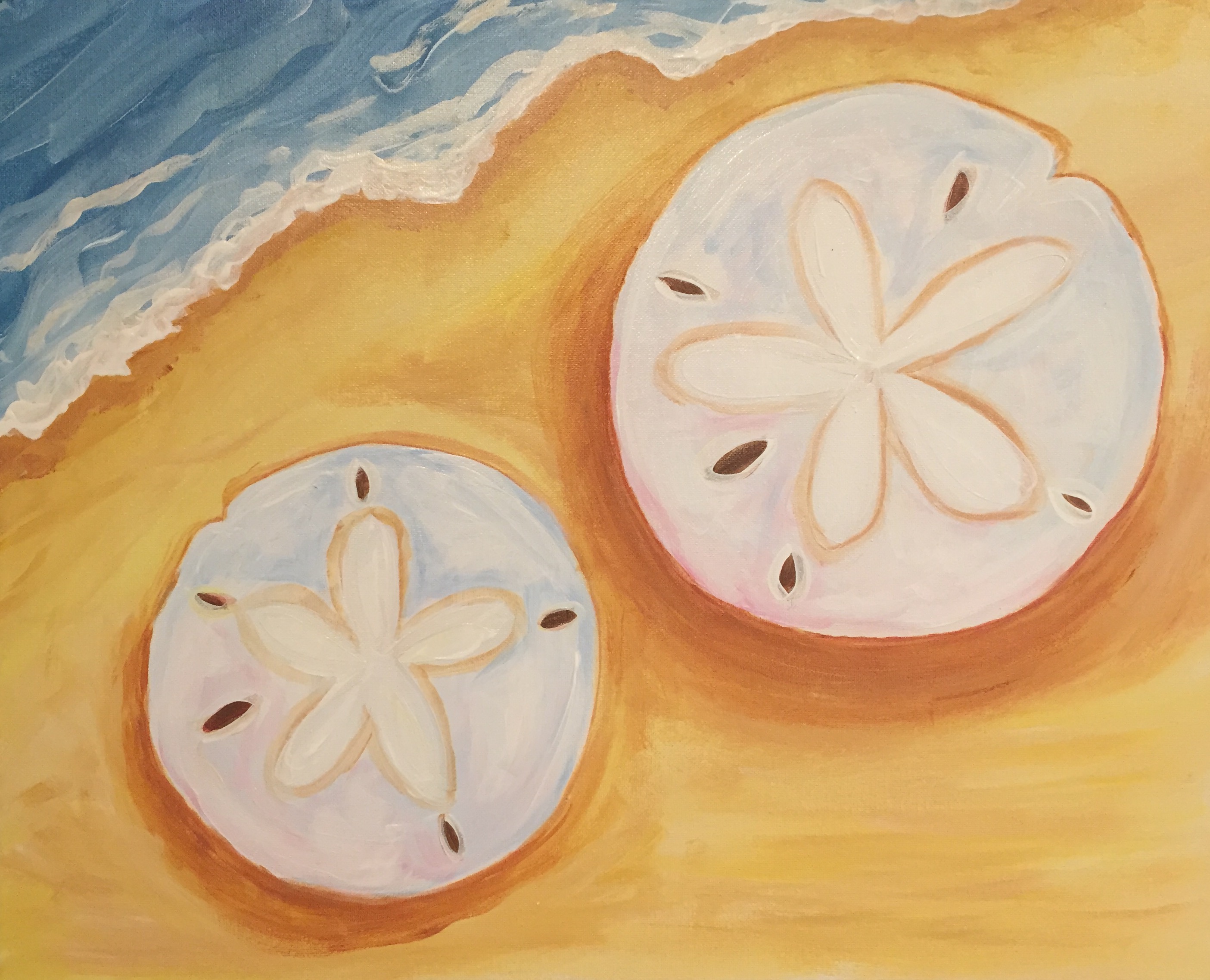 2809x2276 Sand Dollars Paint Nite Event - Painting Sand Dollars