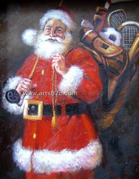 450x580 Santa Claus Oil Painting Op Cf3 5 - Painting Santa