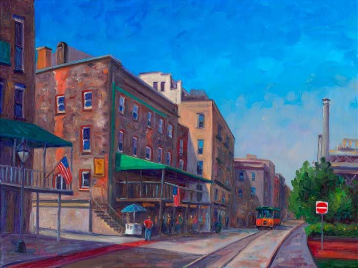 700x525 River Street Savannah Ga River Street Savannah Georgia - Painting Savannah Ga