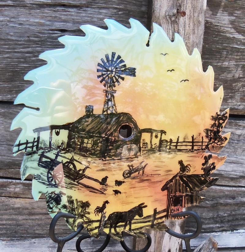 800x823 Mertens Frontier Ranch Store And Museum - Painting Saw Blades Art