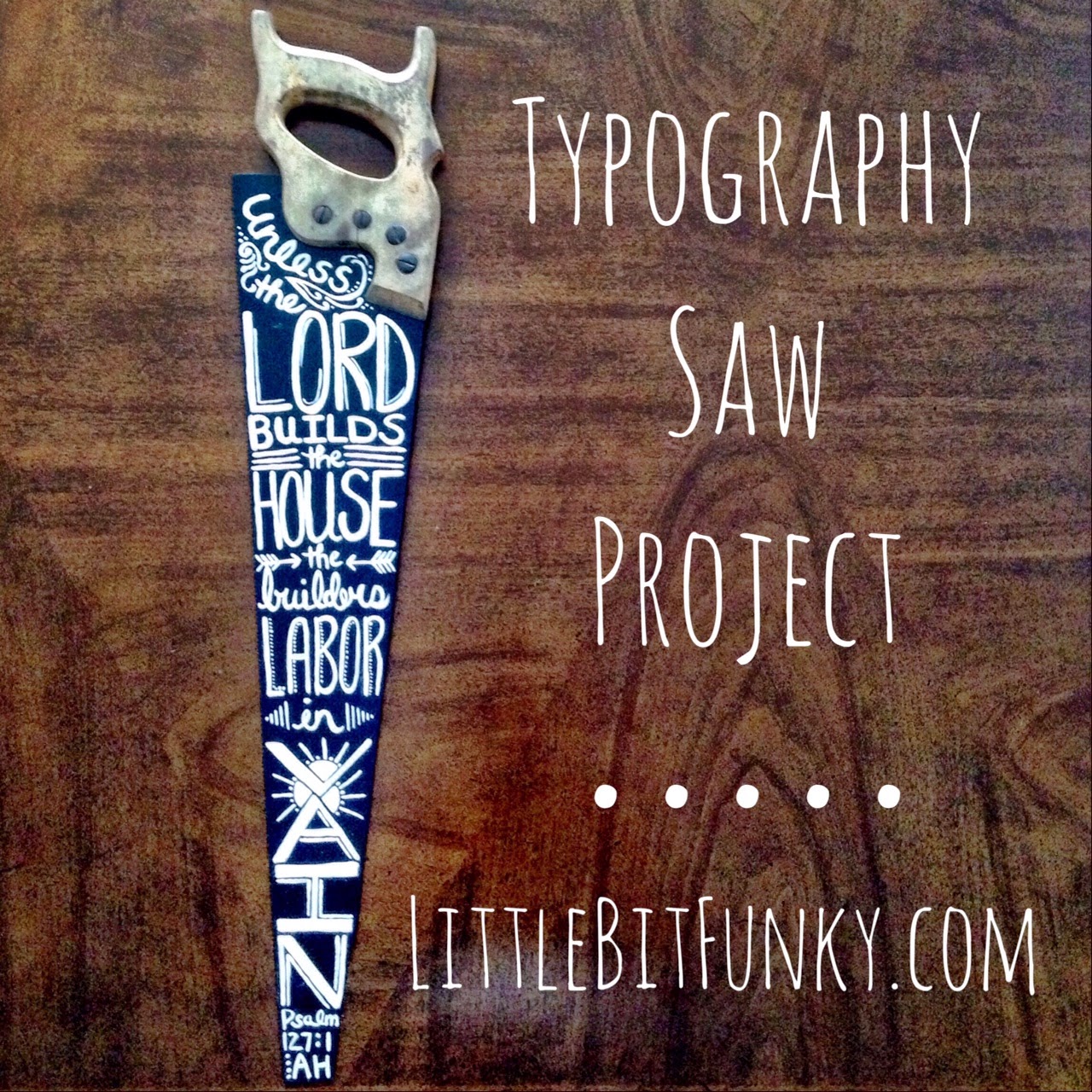 1280x1280 Little Bit Funky 20 Minute Crafter {Typography Saw Project} - Painting Saws