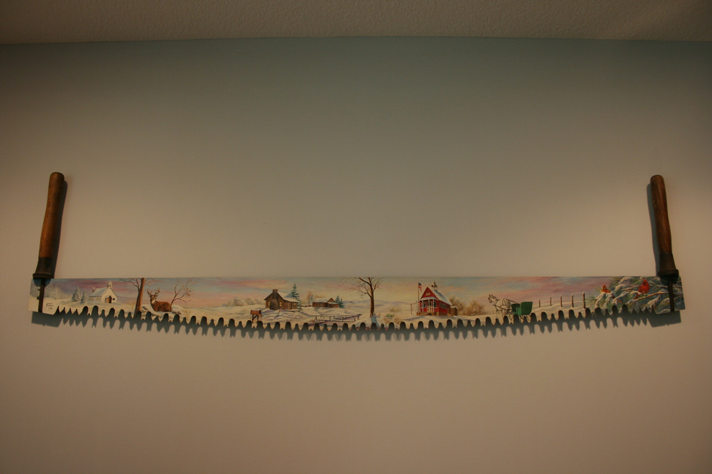 1024x683 Hand Painted Cross Cut Saws - Painting Saws