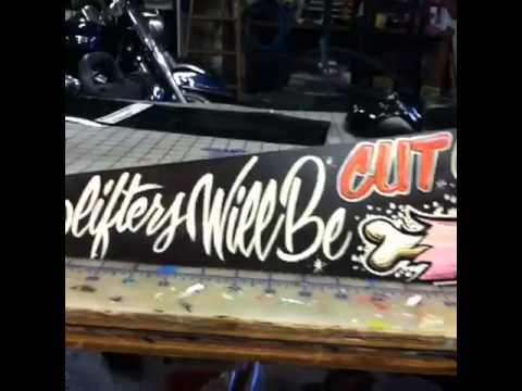480x360 Hand Painted Saw - Painting Saws