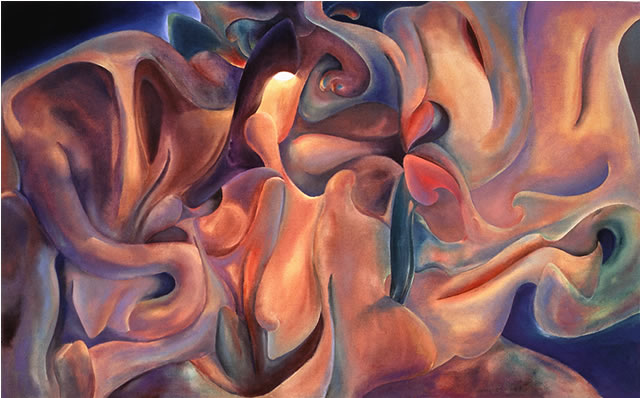 640x398 Principia, A Covert Scale Structure Painting By Wayne Roberts - Painting Scale