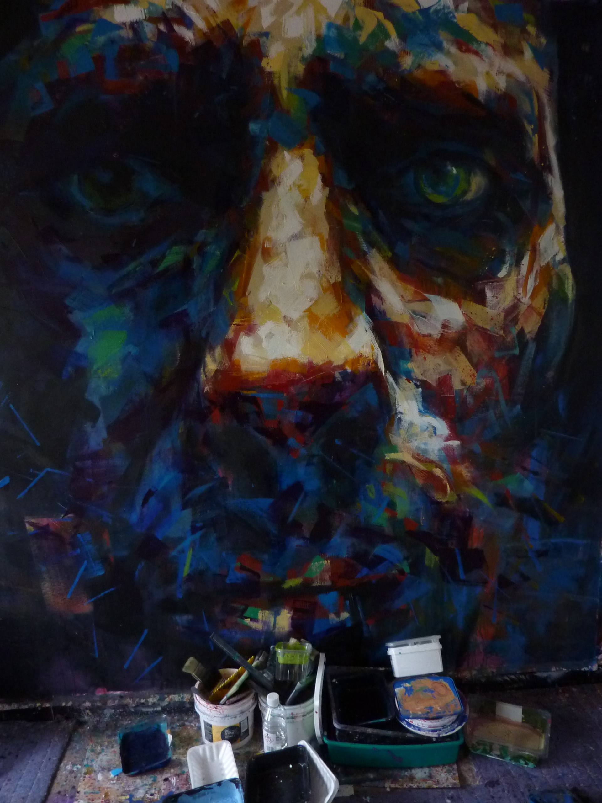 1920x2560 Saatchi Art Baha (Final Large Scale Painting) Painting By Josh Bowe - Painting Scale