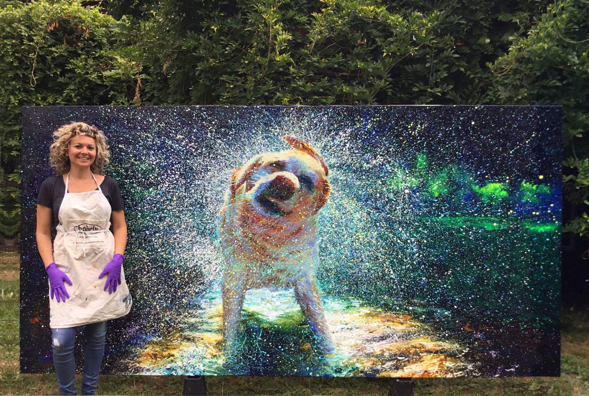 2048x1376 Very Neat Finger Painting. Artist For Scale - Painting Scale