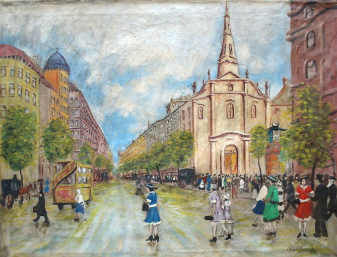 669x511 Fileantal Berkes Street Scene Painting.jpg - Painting Scene